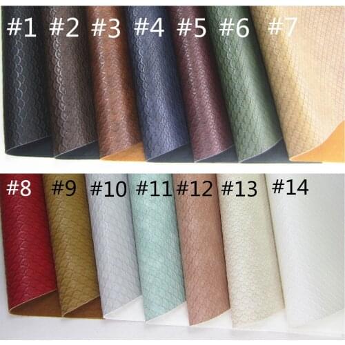 A4 sheet 8"x11.8" Mackerel Scale Faux Leather Fabric Synthetic PU leather for bows craft Sewing earring DIY 1pieces F0425