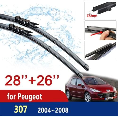Car Wiper Blades Windscreen for Peugeot 307 307SW 307CC hatchback sedan 2004~2008 SW CC Front Windshield Wipers Car Accessories