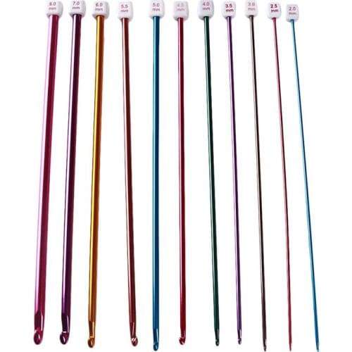 Stainless Steel Knitting Needles Double Pointed Crochet Hooks Sweater Needle For Scarves DIY Knitting Tools