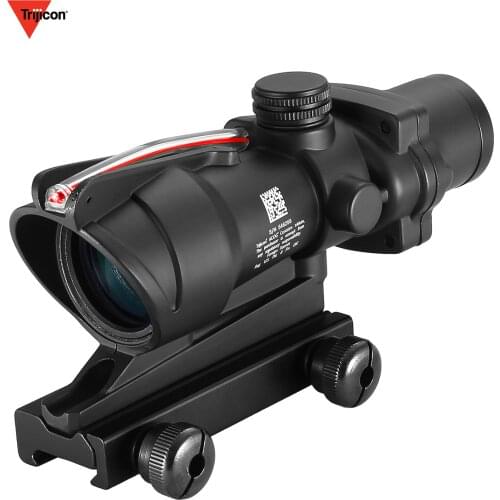 4X32 Fiber Sights Optics Tactical Sights Rifle Scope Cross The Hunter Hunting Llluminating Microscope Black