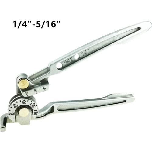 YIKODA 2 in 1 Pipe Bender Pipe and Tube Bending Machine 0-180 Degrees Inch 1/4" 5/16" Pipe Bending Manual Machine Tools