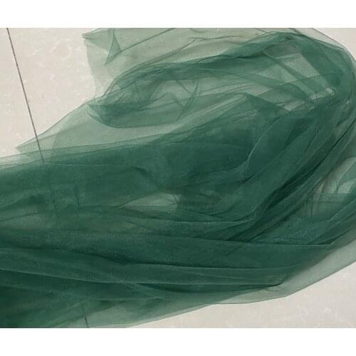 160cm wide 4meters/lot emerald green thin soft good quality fine tulle tiny holes mesh gauze wedding dress pettiskirt tutu veil