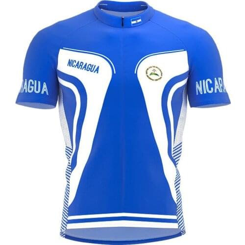 2021 nicaragua multiple choices Summer Cycling Jersey Team Men Bike Road Mountain Race Tops Riding Bicycle Wear Bike clothing