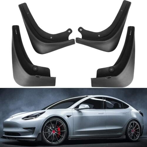 4Pcs for Tesla Model 3 2016 2017 2018 2019 2020 2021 Front Rear Mudguards Mudflap Fender Mud Flaps Splash Guards Car Accessories