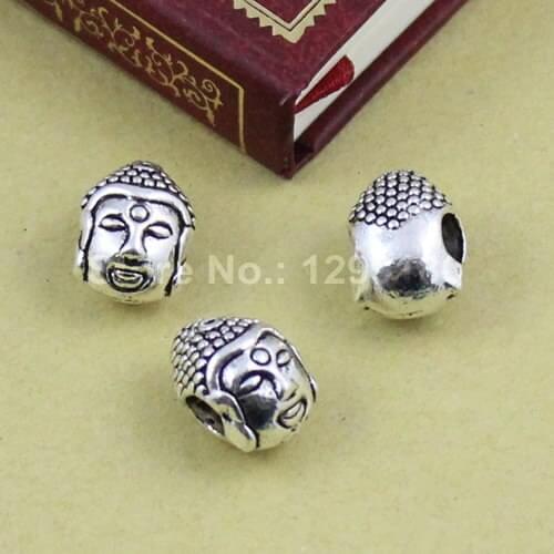 50pcs/lot Wholesale Tibetan Silver Big hole People Bead Fit For European Bracelets DIY-Accessory 14x10mm Hole:5mm (K01144)