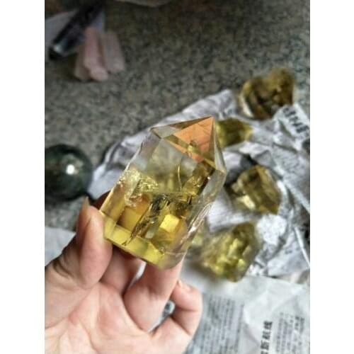 60g natural citrine crystal wand quartz point very good color
