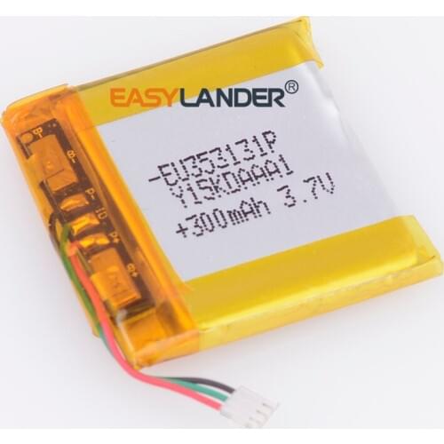 Easylander EU353131P 353131 3.7V 300mAh Replacement li-Polymer Battery For Smartwatch smart watch battery GPS DVR TOYS MP3