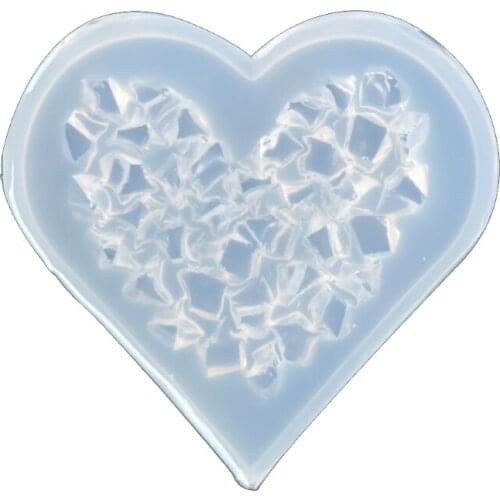 Diamond Love Epoxy Resin Mold Crystal Stone Ornaments Silicone Mould DIY Crafts Soap Jewelry Decoration Casting Mold
