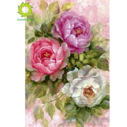 Diamond Painting Cross Stitch flower Diamond Embroidery Full Mosaic Crafts Rhinestones Home Decoration