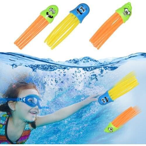 3Pcs Children Swimming Octopus Pool Diving Toys Children Funny Octopus Play Water Toys Underwater Training Fun Bath Toys