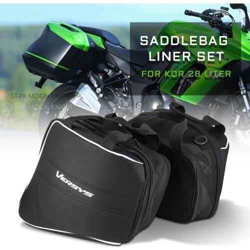 For Kawasaki Ninja H2 1000 Versys 1000 650 For KQR 28L Hard Saddlebag Liner Set Saddle Bags Travel Trunk Bag luggage bags