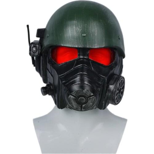 Fallout 4 Veteran Ranger Helmet Game Cosplay Mask Riot Armor Full Head Resin Helmet Halloween Christmas Party Prop Xcoser