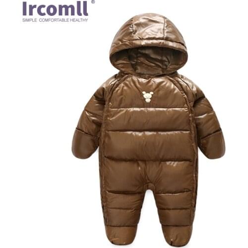 Ircomll Infant Baby Winter Rompers Long Sleeve Windbreak Down Overalls bebe ropa Newborn Outerwear Kid Climb Clothes Outfit
