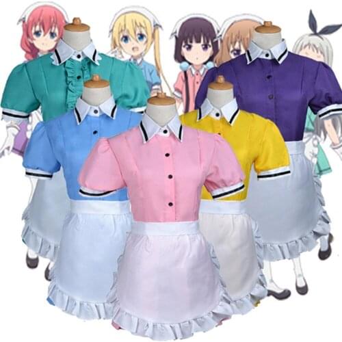 Hot Anime Blend S Cosplay Costume Hinata Kaho Sakuranomiya Maika Amano Miu Hoshikawa Mafuyu Maid Apron Dress Uniform Suit Outfit