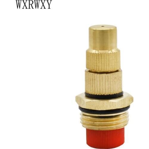 Wxrwxy brass nozzles brass misting nozzle adjustable gardening irrigation sprinklers 1/2"Thread Sprayer 2pcs