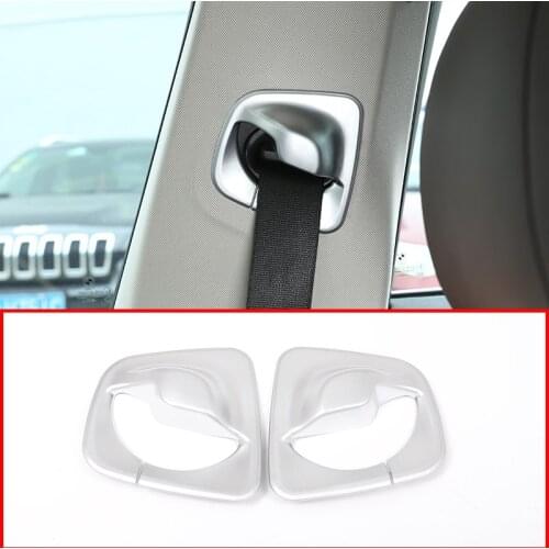 ABS Matte Front Safety Belt Cover Trim For BMW New 5 Series G30 2017 2018 Car Accessories 2Pcs