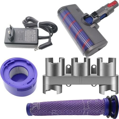 Hose Soft Tube charging adapter HEPA filter for Dyson V7 V8 V10 Vacuum Cleaner Parts