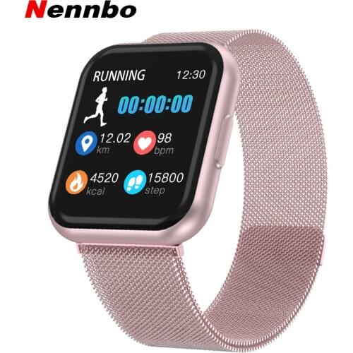 Nennbo Ai10 Smart Watch Fashion Man Smart Watch Woman Fitness Tracker Heart Rate Monitor Full Screen Touch Smart Bracelet