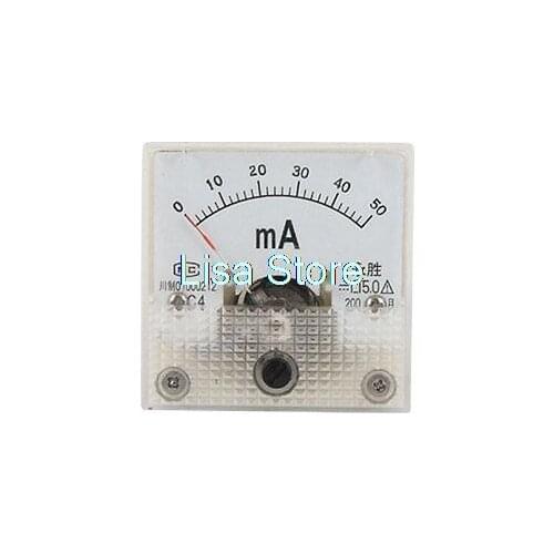Plastic Shell DC 0-50mA Analog Gauge Mini Amperemeter