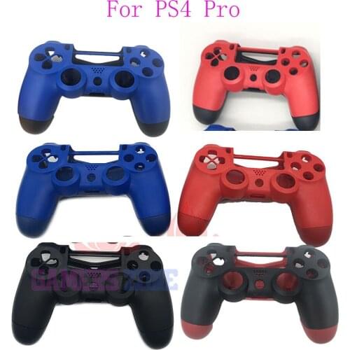 Plastic Matte Black Blue Red Housing Shell Case for Sony PS4 Pro Wireless Controller Front Back Case