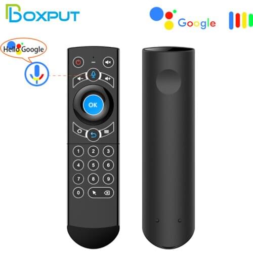 G21Pro Air Mouse Android TV Remote Control with Gyro Keyboard 2.4G Wireless Fly Air Mouse Voice Control Remote
