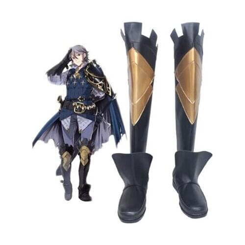 Fire Emblem Laslow Cosplay Boots Shoes Costume Accessories Halloween Party Boots for Adult Men Shoes