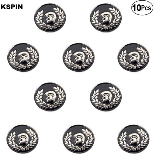 Trojan Helmet Fast Lapel Pin Flag badge Brooch Pins Badges 10Pcs a Lot
