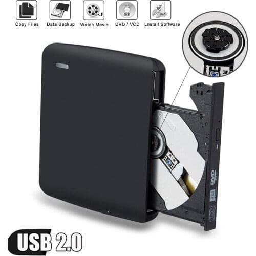 External 8X USB 2.0 Portable DVD-RW/CD-RW Burner Writer Rewriter Optical Disc Drive CD DVD ROM Player for PC HP ACER Lenovo