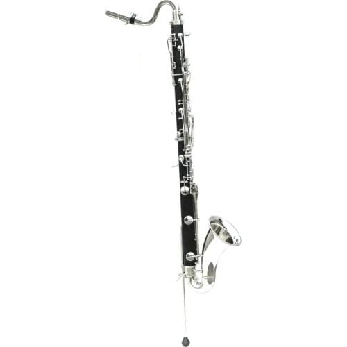 High quality Tone Bb Ebonite body Nickel plated LOW E Bass Clarinet