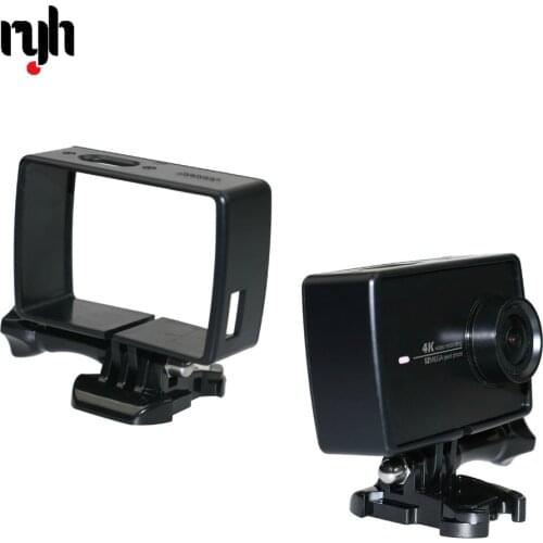 GloryStar Black Frame Clear View Protective Skeleton Housing Case Shell For Xiaomi Yi 4K XiaoYi Camera Accessories