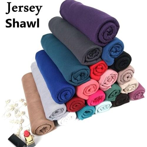 Jersey Hijab Abaya Scarf Turban Muslim Fashion Hijabs Foulard Femme Musulman Turbans For Women Headscarf Voile Femme Musulman