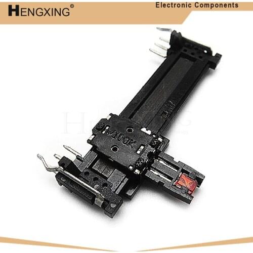 1piece 4.5cm balanced mixer fader with lamp potentiometer W100KX2 handle 10MM with the midpoint In Stock