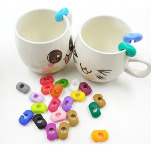 1 Pack Wine Glass Marker Round Identification Ring Silicone Party Cup Labels Tag Signs For Party