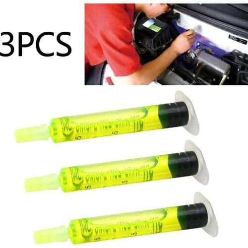 3PCS/Set High Concentration R134a R410 R12 Air Conditioning A/C System Leak Test agent Car frozen tracer Oil 2.5ml Each