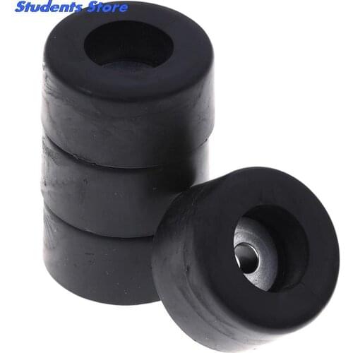 4pcs Speaker Rubber Feet Damper Base Pad Cabinets Anti-vibration Pad 38mm X 19mm Large Case