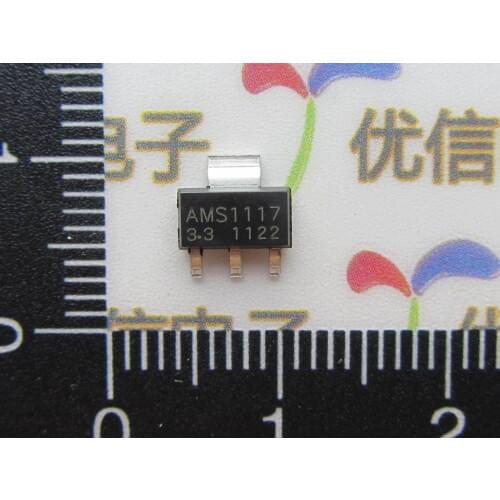 Free shipping AMS1117-3.3V power supply IC / AMS1117 SOT-223 voltage regulator IC / Buck LDO linear regulator
