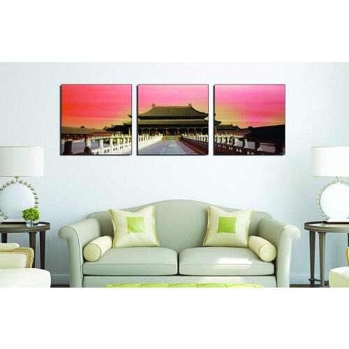 No Frame) 3 Piece The China Forbidden City Modern Home Wall Decor Canvas Picture Art HD Print Painting On Canvas For Home Decor