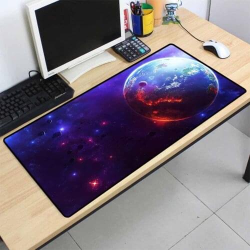 Mairuige Wireless Charging Mouse Pad Starry Sky Moon Large Mouse Pad Computer Notebook Office Game Accessories Mouse Pad Desks