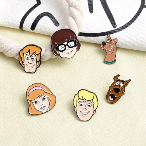 Cartoon Cute family avatar brooch dog badge brooch pin cowboy lapel backpack hat fashion jewelry gift for friends
