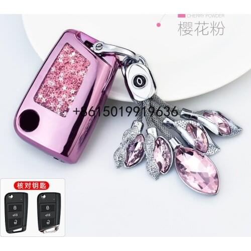 Tpu Key Cover for skoda Octavia SUPERB KAROQ CAR holder case key Free shipping