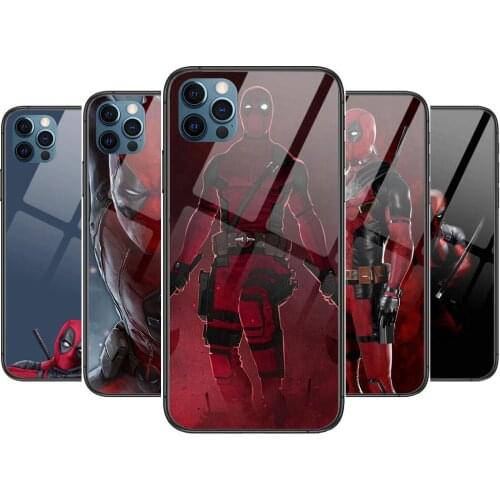 Deadpool Anime Style Phone Case cover For iphone 12 pro max 11 8 7 6 s XR PLUS X XS SE 2020 mini black cell shell