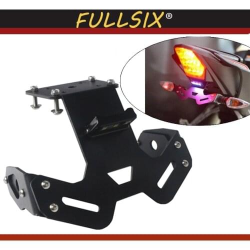 CNC Motorcycle license plate holder Adjustable Angle Aluminum License Number Plate Frame Holder Bracket for yamaha MT mt15 2019