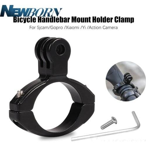 Bicycle Handlebar Holder Clamp Clip Frames Seatpost Bracket For Sjcam Sj4000 GoPro Hero 8/7/6 5 4 3+ 3 2 1 Sport Action Camera