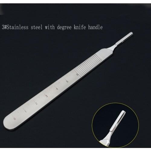 Plastic surgery scalpel knife holder double eyelid beauty equipment 3#11 stainless steel knife handle with engraving