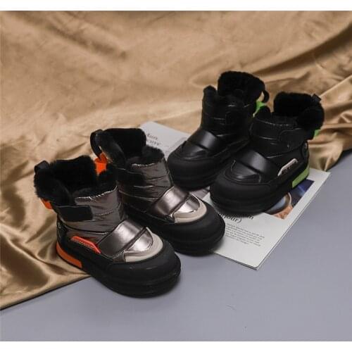 Kids Shoes Casual Short Boots Winter Children Ankle Boots Cotton shoes Plus Velve Keep warm Sneakers Shoes SZ184
