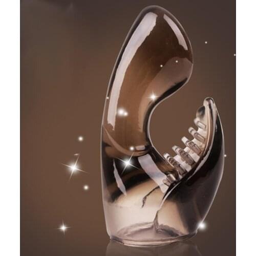 Double Clitoris Vagina Stimulator Clit G-spot Orgasm Squirt Massager Brush AV Vibrating Stick headgear Sex Toys for Vibrator O35