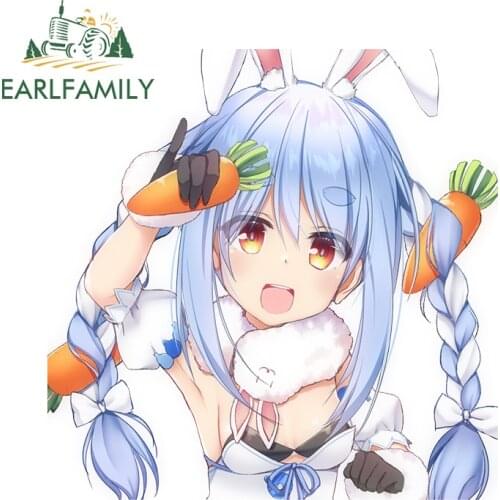 EARLFAMILY 13cm x 13cm for Hololive En Creative Car Sticker DIY Waterproof Window Trunk Decal Vehicle Surfboard Decoration