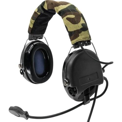Electronic Shooting Hunting Headset MSASORDIN Airsoft Tactical Headphone Noise Reduction Hearing Protection Earmuffs BK