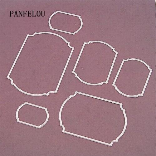 Geometrical frame 1lot=6pcs paper die cutting stencils punch Metal cuts dies cutting dies Scrapbooking DIY Embossing mould card