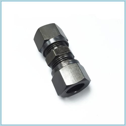 Hydraulic iron joint fluid joint Pipe Fitting with a Marine terminal straight through 6/8/10/12/14mm double card set